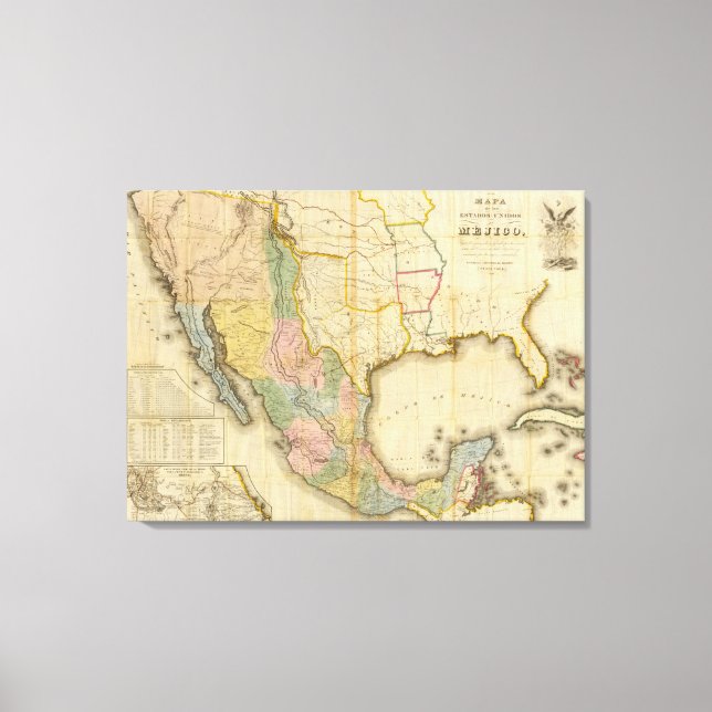 Mexico and United States Canvas Print (Front)