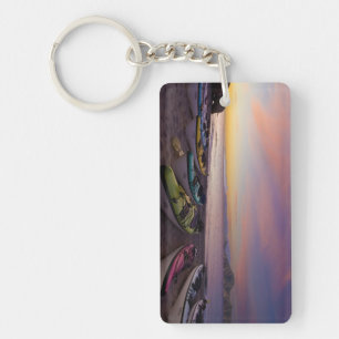 Mexico, Baja, Sea of Cortez. Sea kayaks and Keychain