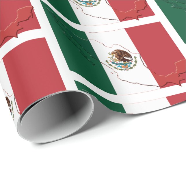 MEXICO | Bandera de México | MEXICAN FLAG Wrapping Paper (Roll Corner)