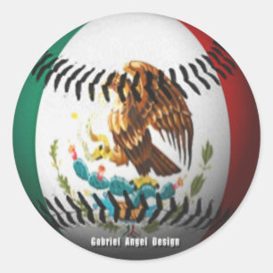 Mexico Baseball Classic Round Sticker