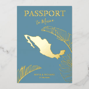 Mexico Beach Destination Wedding Passport