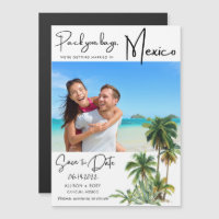 Mexico Beach Destination Wedding Save the Date