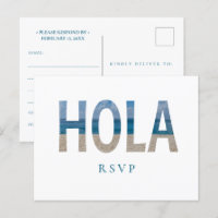 Mexico Beach Wedding Hola Photo RSVP