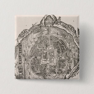 Mexico Before the Conquest 2 Inch Square Button