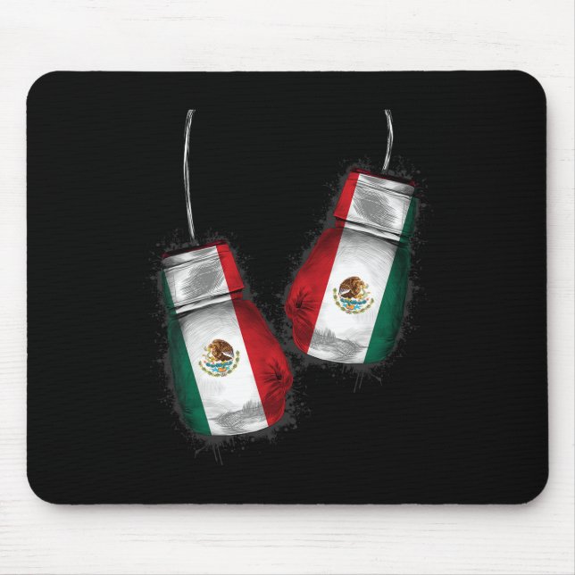 Mexico Boxing Gloves Mexican Pride Mexican Boxing  Mouse Pad (Front)