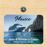 Mexico Cabo Arch Cruise Ship Stateroom Magnet<br><div class="desc">This design may be personalized in the area provided by changing the photo and/or text. Or it can be customized by clicking Personalize this Template and then choosing the click to customize further option and delete or change the colour of the background, add text, change the text colour or style,...</div>