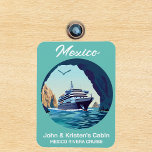 Mexico Cabo Arch Cruise Ship Stateroom Magnet<br><div class="desc">This design may be personalized in the area provided by changing the photo and/or text. Or it can be customized by clicking Personalize this Template and then choosing the click to customize further option and delete or change the colour of the background, add text, change the text colour or style,...</div>