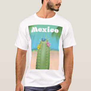 Mexico Cactus travel poster T-Shirt