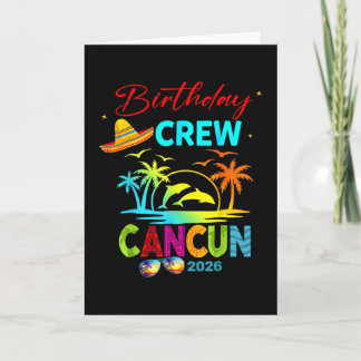 Mexico Cancun Birthday Boy Trip Vacation 2026 Matc Card