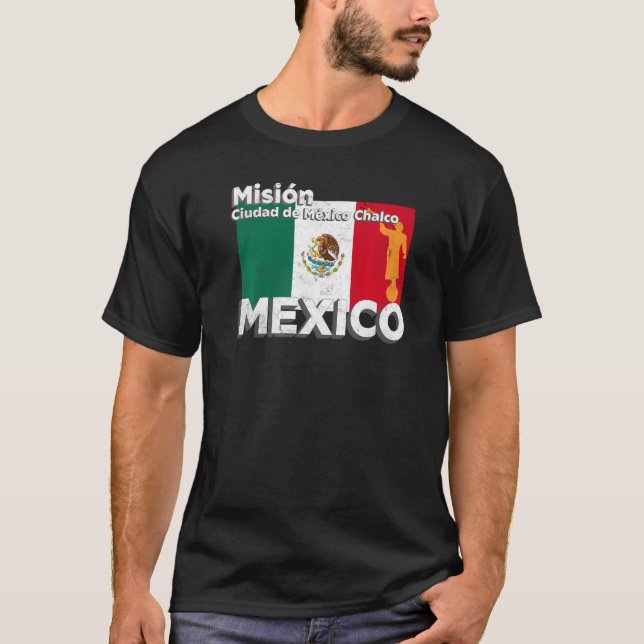 Mexico CDMX Chalco LDS Mission Missionary Premium T-Shirt (Front)
