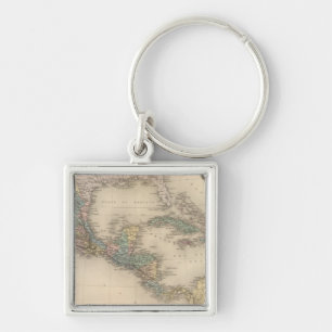 Mexico, Central America and Caribbean Keychain