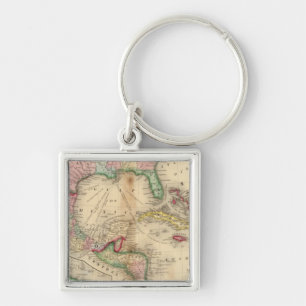 Mexico, Central America, West Indies Keychain