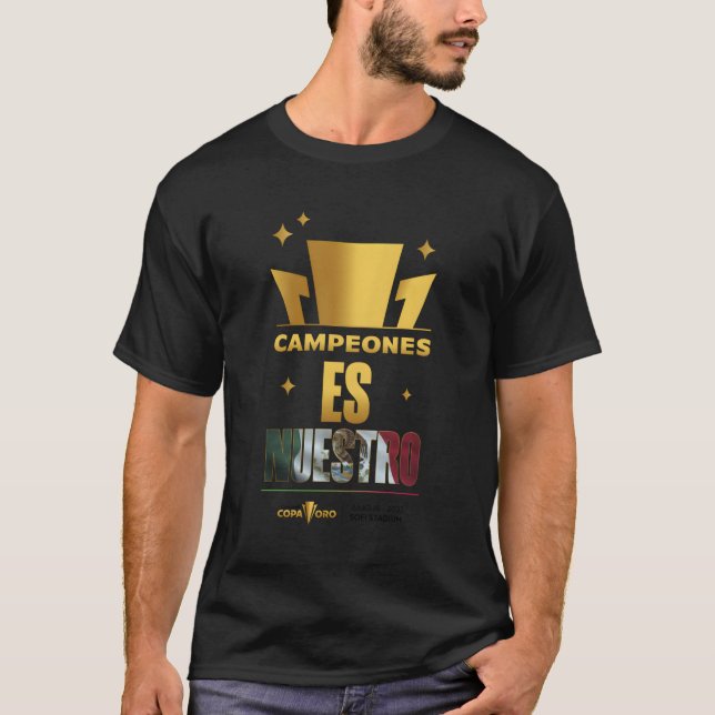 Mexico Champions Of The Gold-Cup T-Shirt (Front)