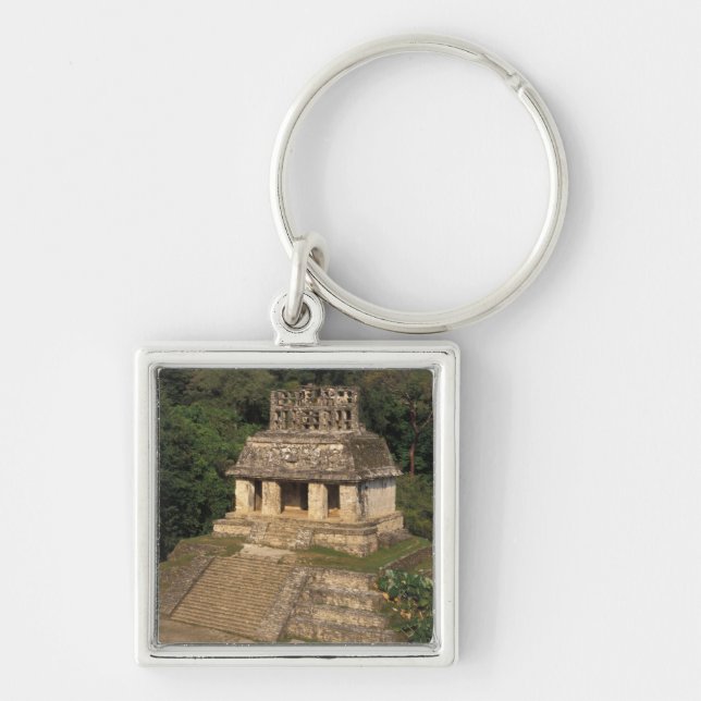 Mexico, Chiapas province,  Palenque, Temple of Keychain (Front)