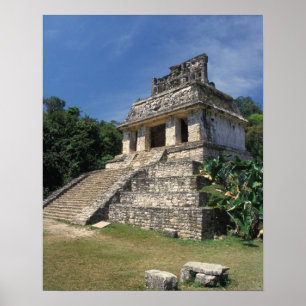 Mexico, Chiapas province, Palenque. Temple of Poster
