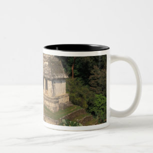 Mexico, Chiapas province,  Palenque, Temple of Two-Tone Coffee Mug