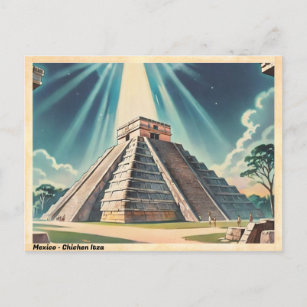 Mexico Chichen Itza Vintage Travel Postcard