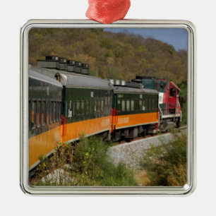 Mexico, Chihuahua, Copper Canyon. Views from Metal Ornament