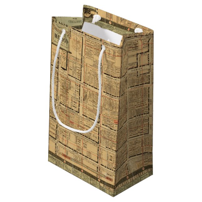 Mexico City 3 Small Gift Bag (Back Angled)