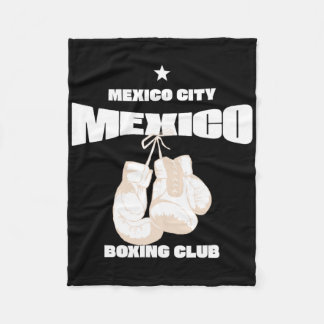 Mexico City Boxing Club Mexico - Boxing 1  Fleece Blanket