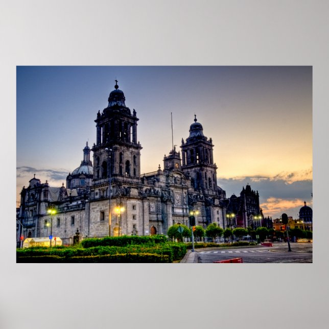 Mexico City Cathedral Poster (Front)