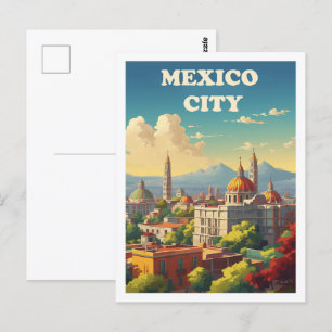 Mexico City Famous Travel Place Postcard