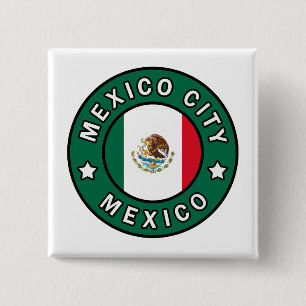 Mexico City Mexico 2 Inch Square Button