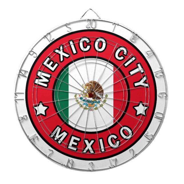 Mexico City Mexico Dartboard (Front)