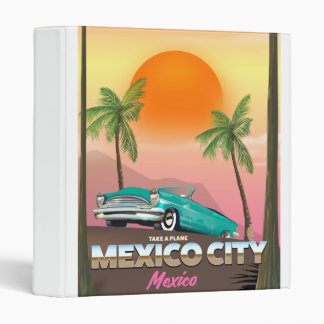 Mexico City , mexico holiday poster Binder
