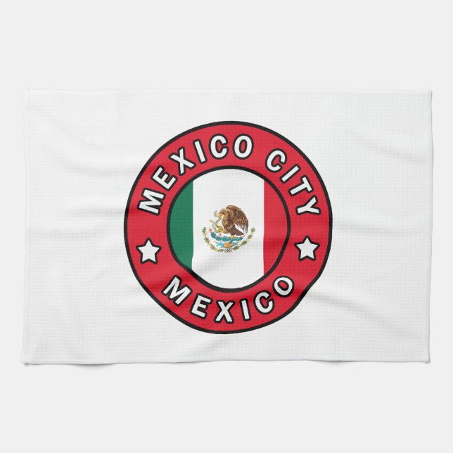 Mexico City Mexico Kitchen Towel (Horizontal)