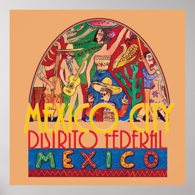 MEXICO CITY Mexico POSTER Print (Front)