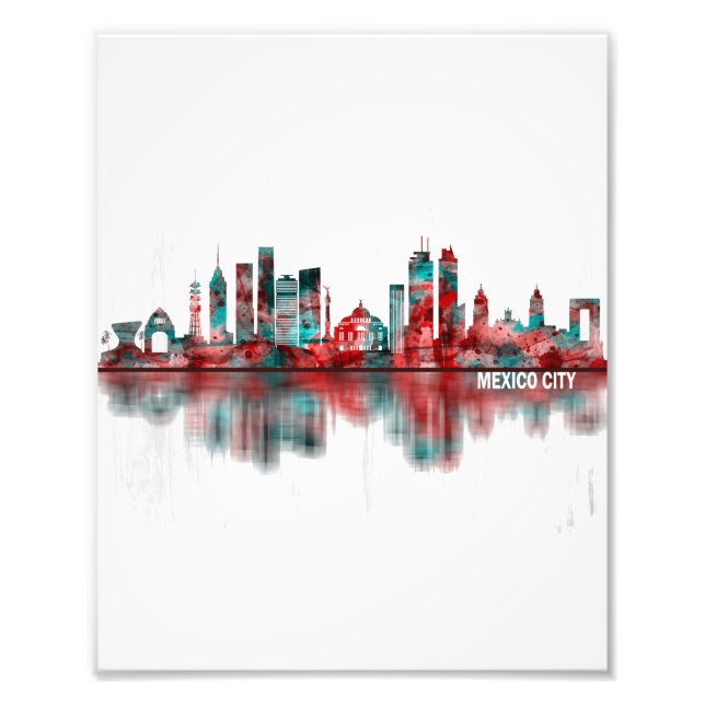 Mexico City Mexico Skyline Photo Print (Front)