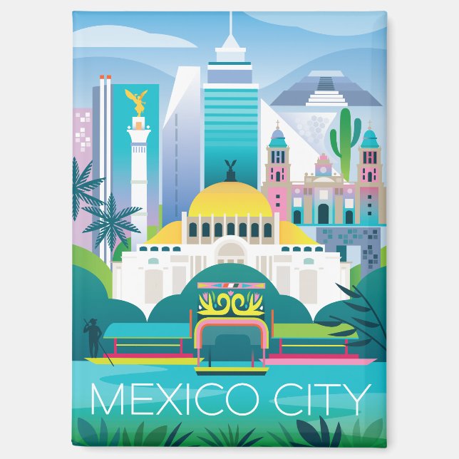 Mexico City Refrigerator Magnet (Front)