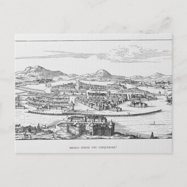 Mexico City Under the Conqueror Postcard (Front)
