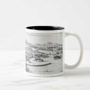 Mexico City Under the Conqueror Two-Tone Coffee Mug