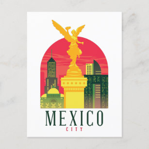Mexico City Vintage Travel Postcard