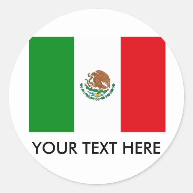 Mexico Classic Round Sticker (Front)