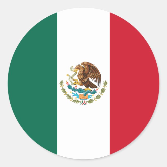 Mexico Classic Round Sticker (Front)