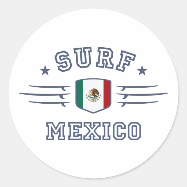 Mexico Classic Round Sticker (Front)