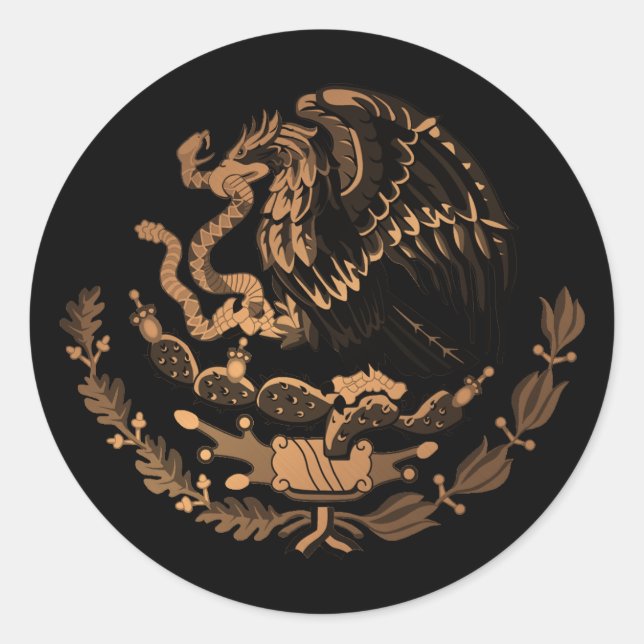 Mexico Classic Round Sticker (Front)