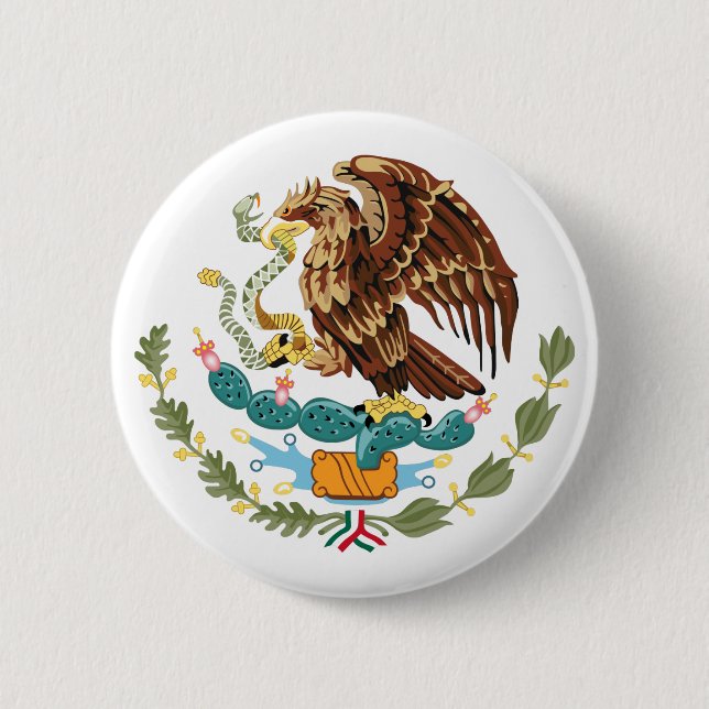 Mexico Coat of Arms Button (Front)