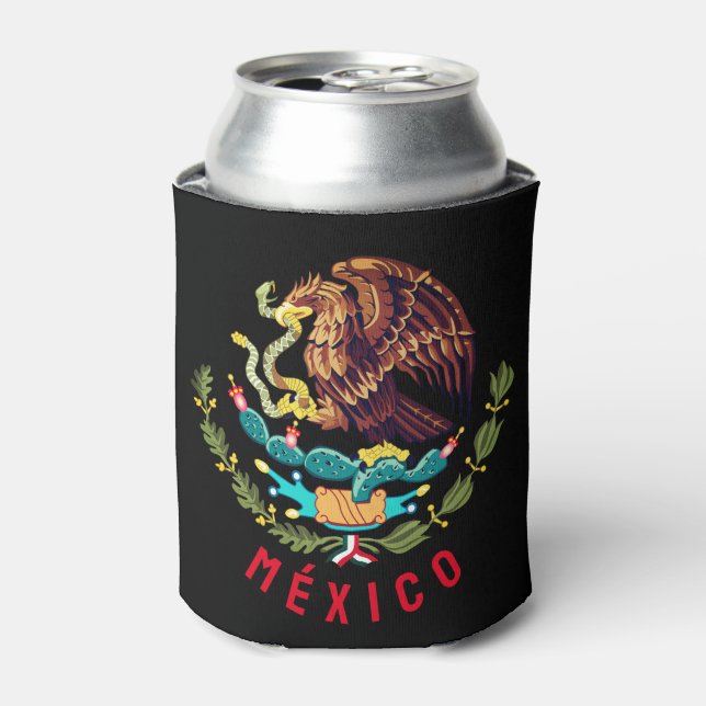 Mexico coat of arms can cooler (Can Front)