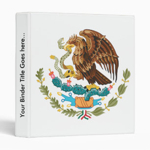 Mexico Coat of Arms detail Binder