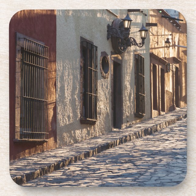 Mexico Cobblestone Street Coaster (Front)
