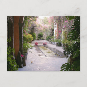 Mexico Courtyard Postcard