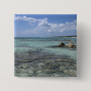Mexico, Cozumel, Punta Morena, the east coast 2 Inch Square Button