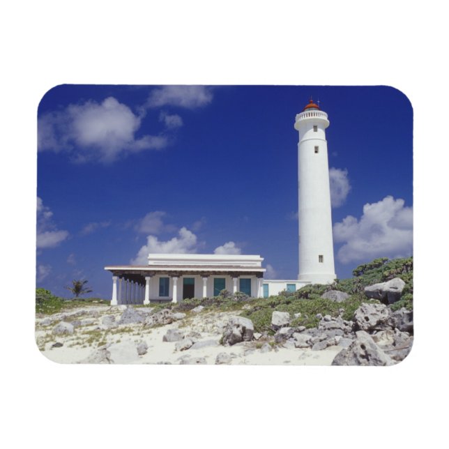Mexico, Cozumel. Punta Sur Celarain Lighthouse. Magnet (Horizontal)