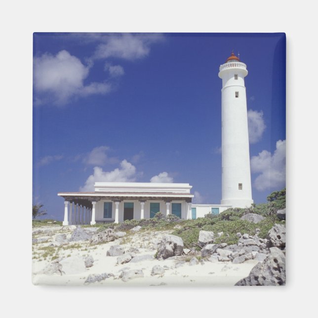 Mexico, Cozumel. Punta Sur Celarain Lighthouse. Magnet (Front)