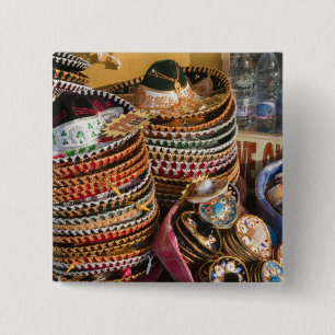 Mexico, Cozumel. Souvenirs in Isla de Cozumel 2 Inch Square Button