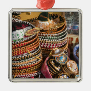 Mexico, Cozumel. Souvenirs in Isla de Cozumel Metal Ornament